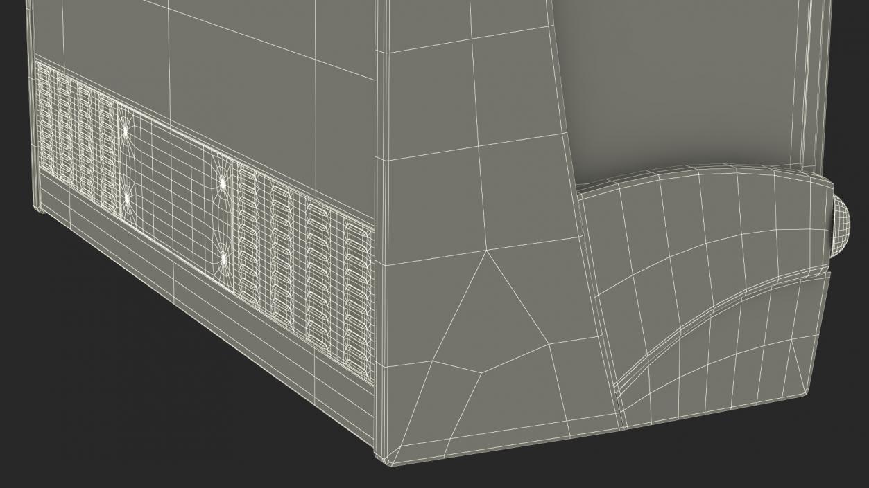 3D model Refrigerator with Shelves