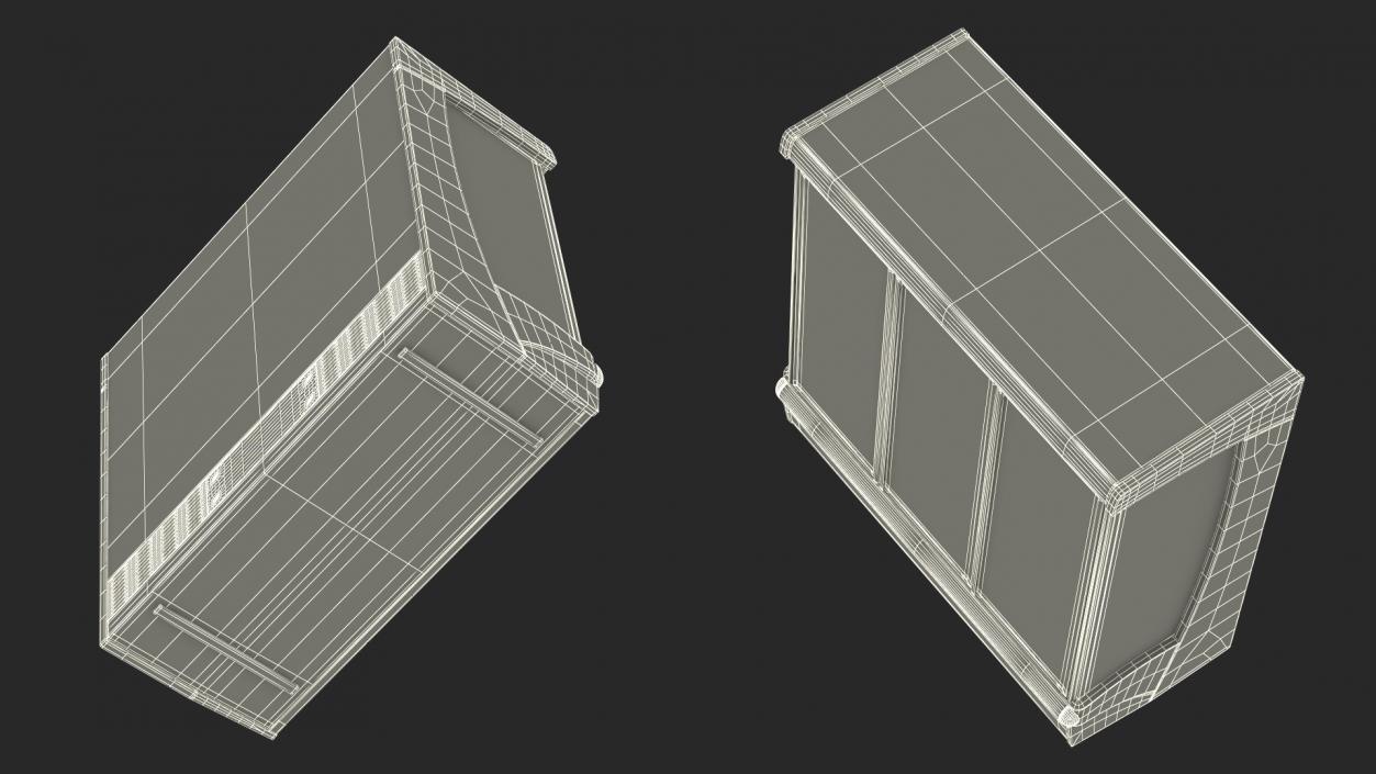 3D model Refrigerator with Shelves