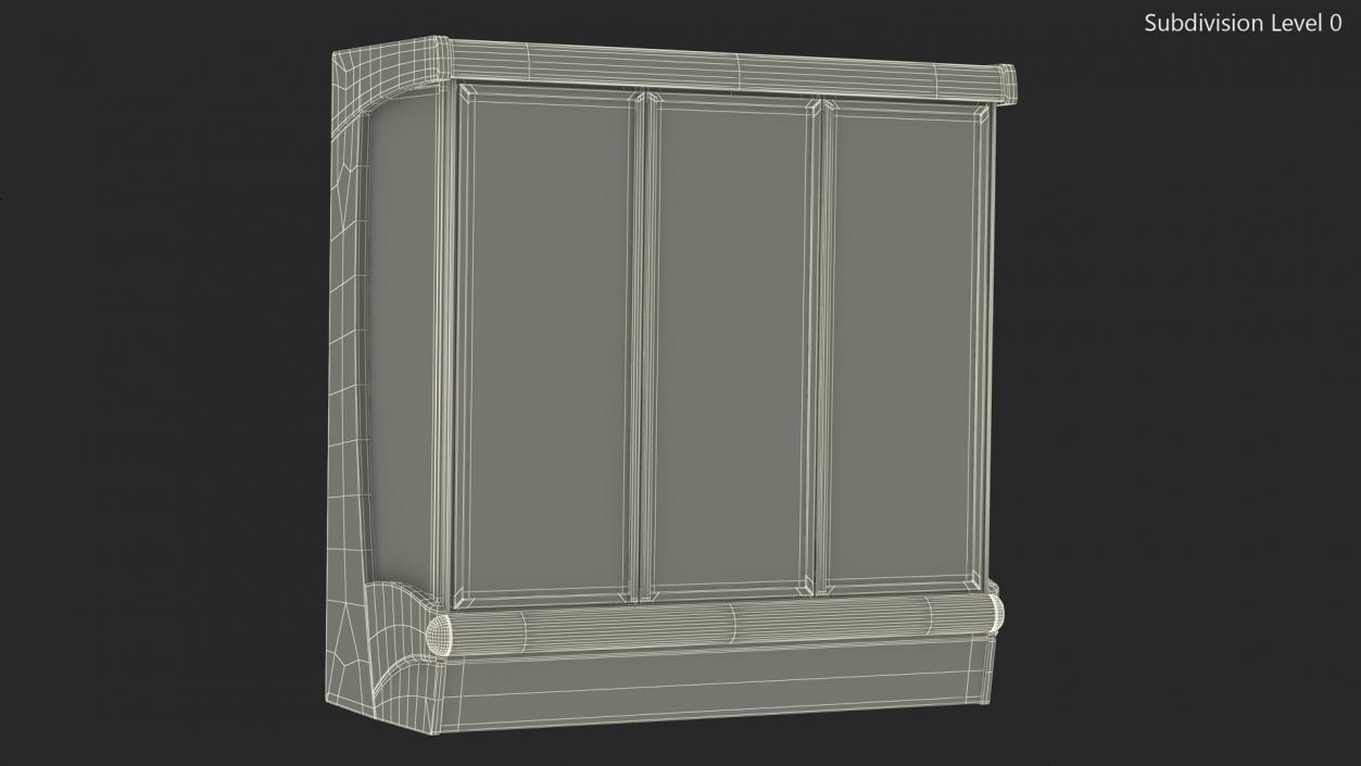 3D model Refrigerator with Shelves