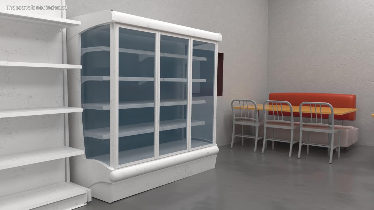 3D model Refrigerator with Shelves