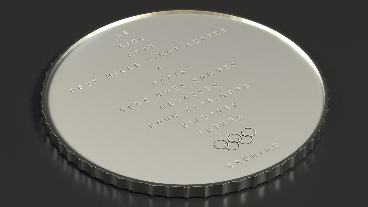 3D model Silver Olympic Medal