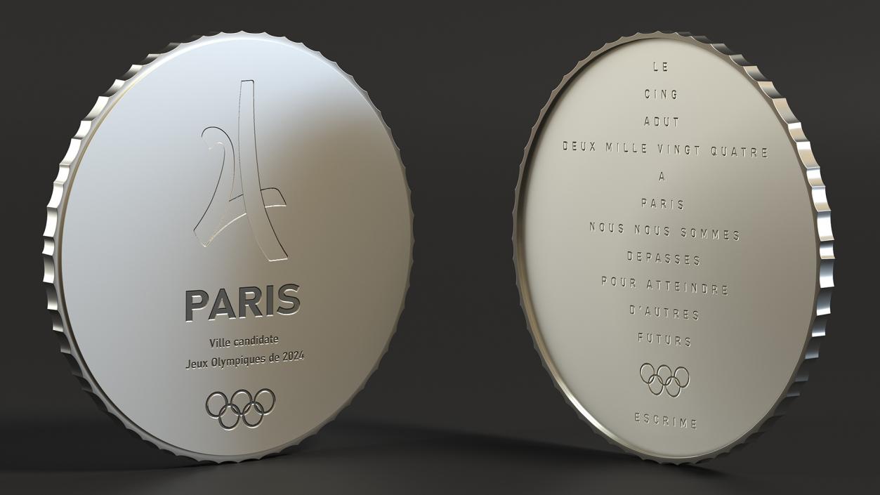 3D model Silver Olympic Medal