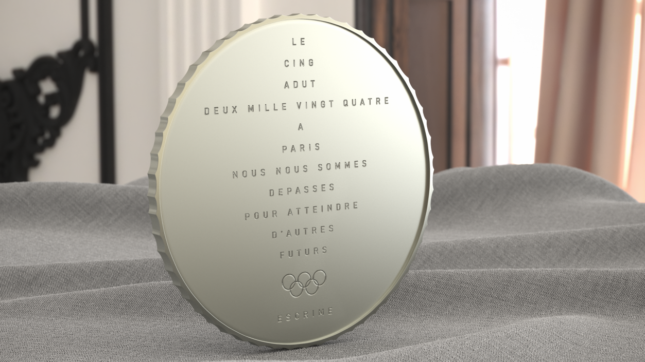 3D model Silver Olympic Medal