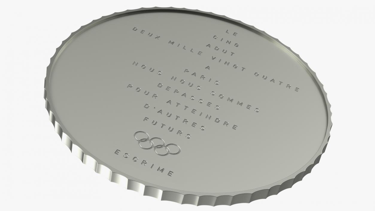 3D model Silver Olympic Medal