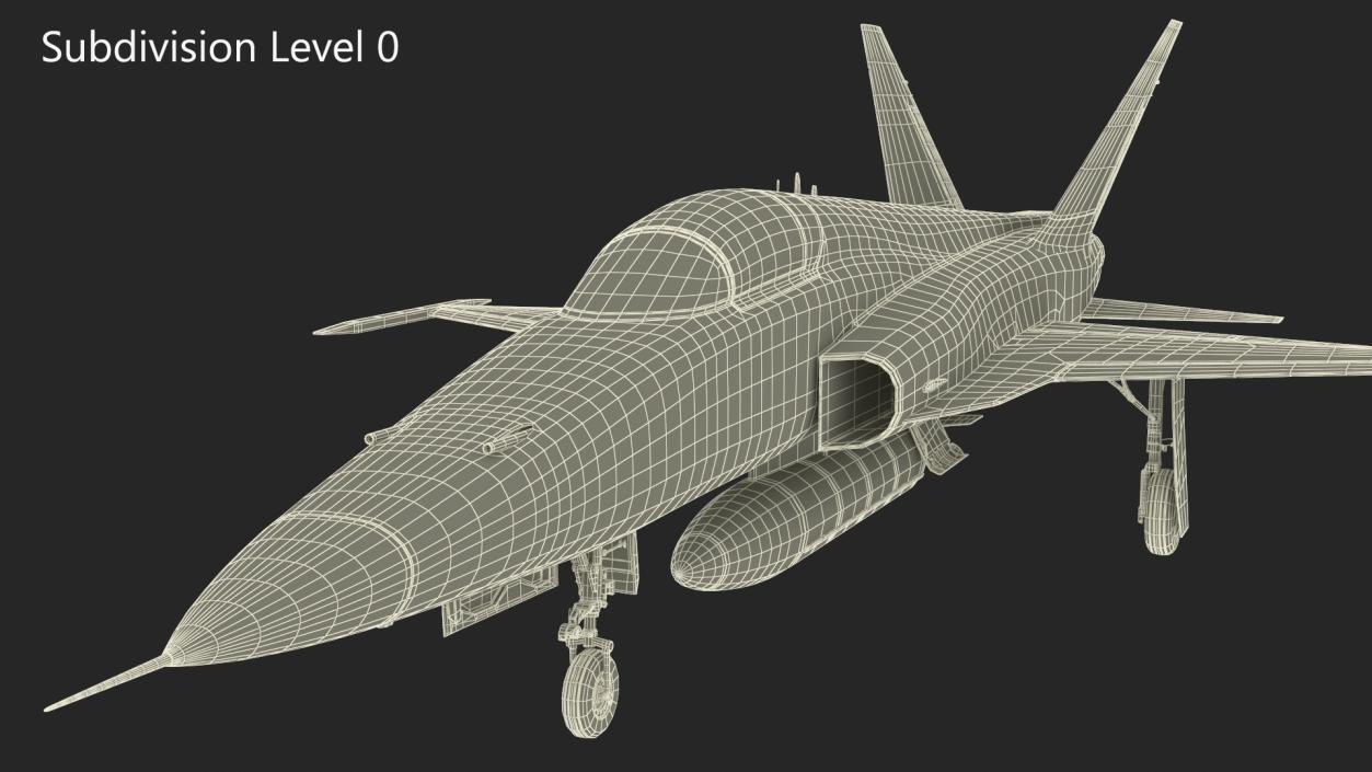 Iranian HESA Saeqeh Fighter Aircraft with Pilot 3D