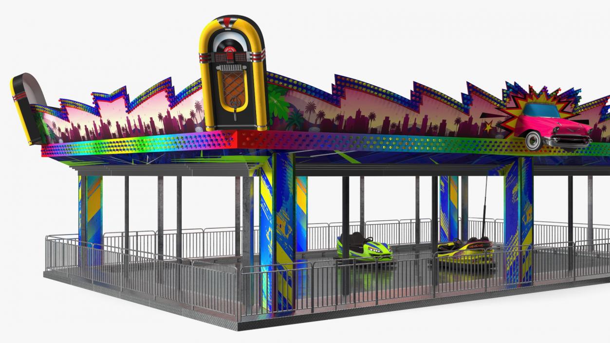 3D model Bumper Cars Pavilion