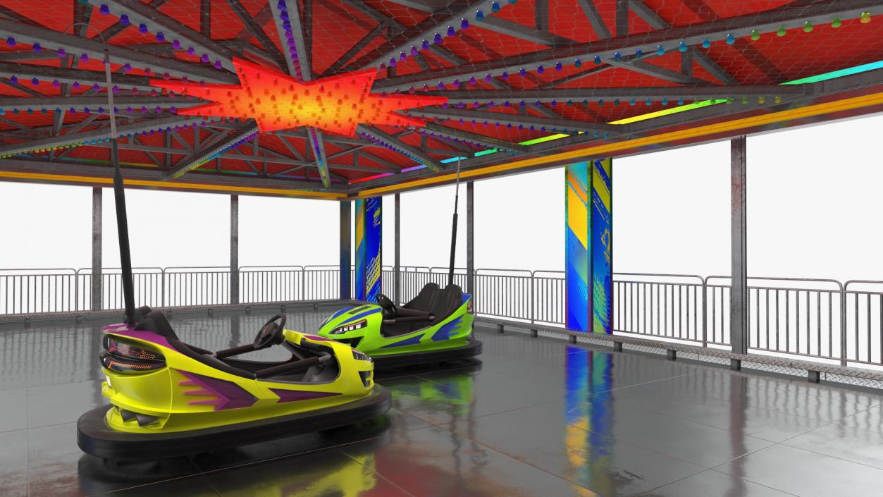 3D model Bumper Cars Pavilion