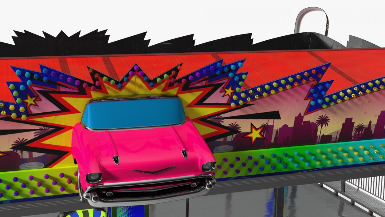 3D model Bumper Cars Pavilion