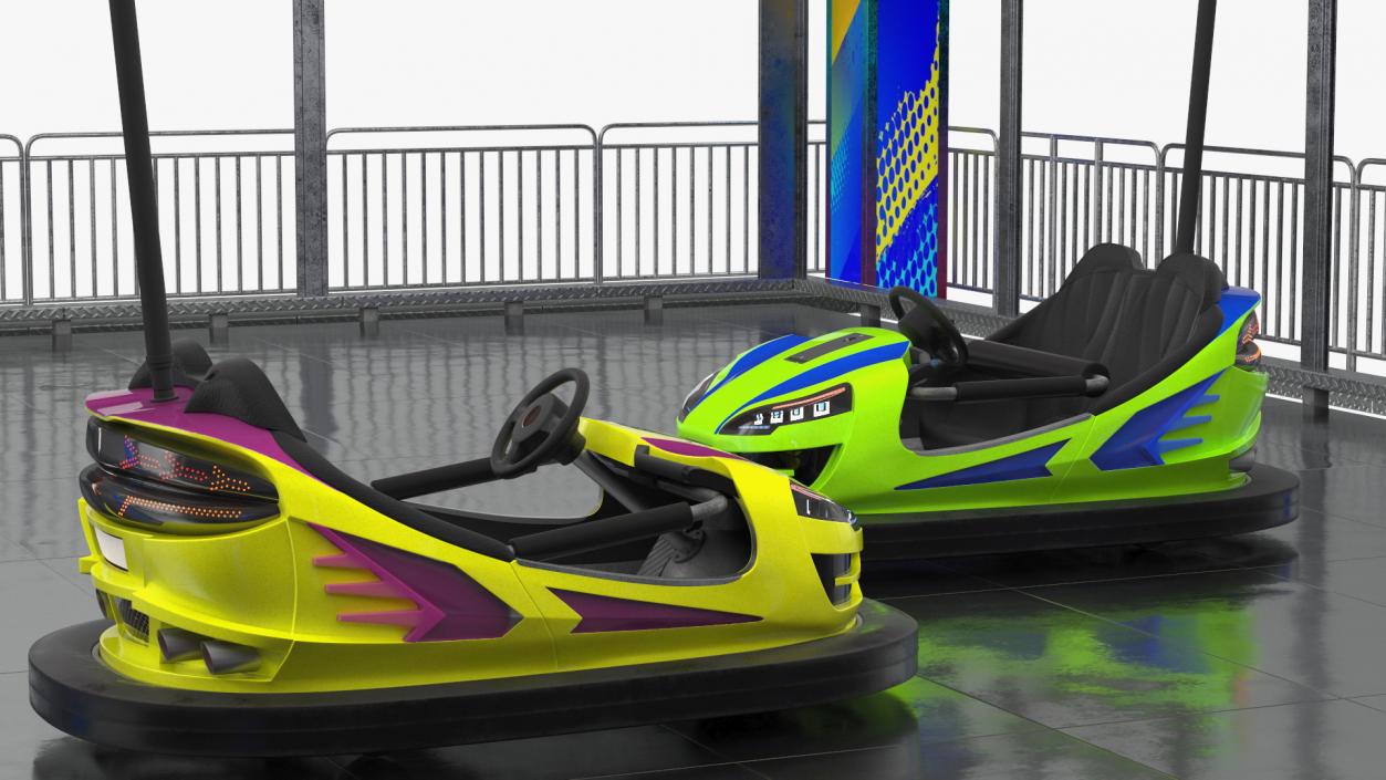 3D model Bumper Cars Pavilion