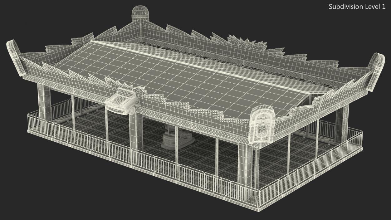 3D model Bumper Cars Pavilion