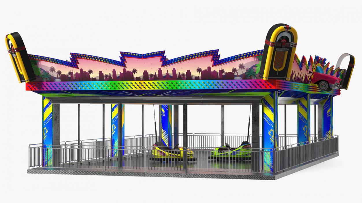 3D model Bumper Cars Pavilion