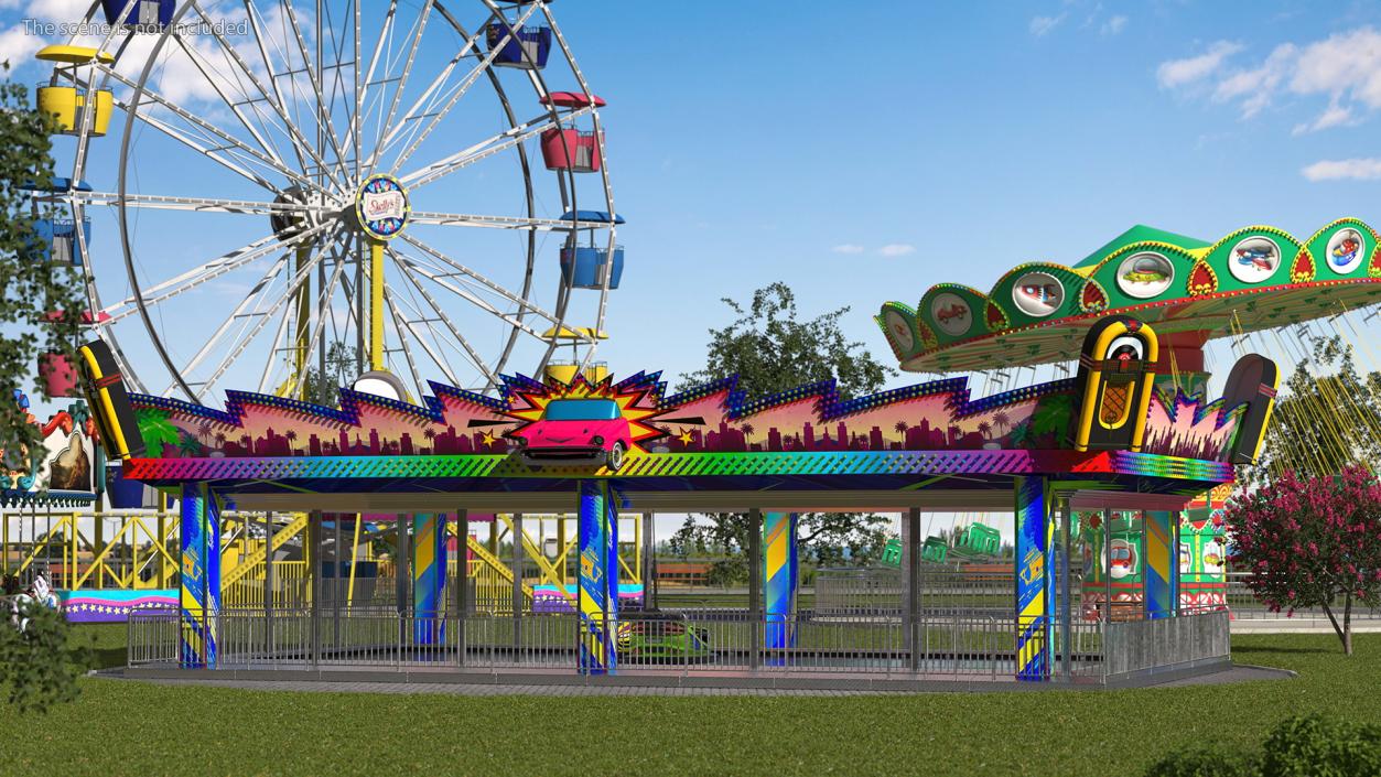 3D model Bumper Cars Pavilion