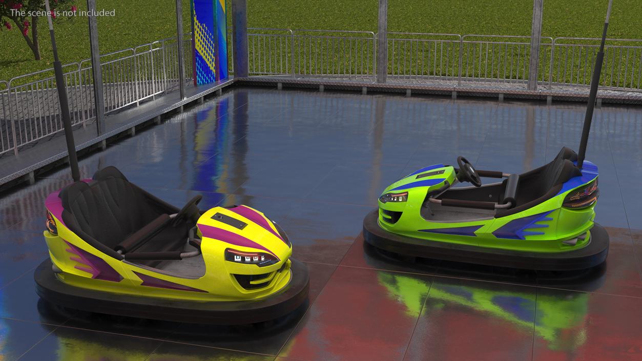 3D model Bumper Cars Pavilion