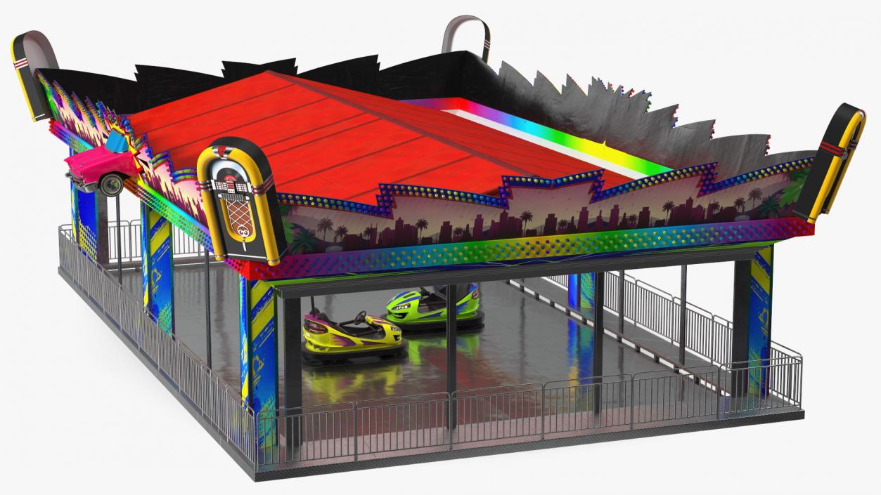 3D model Bumper Cars Pavilion