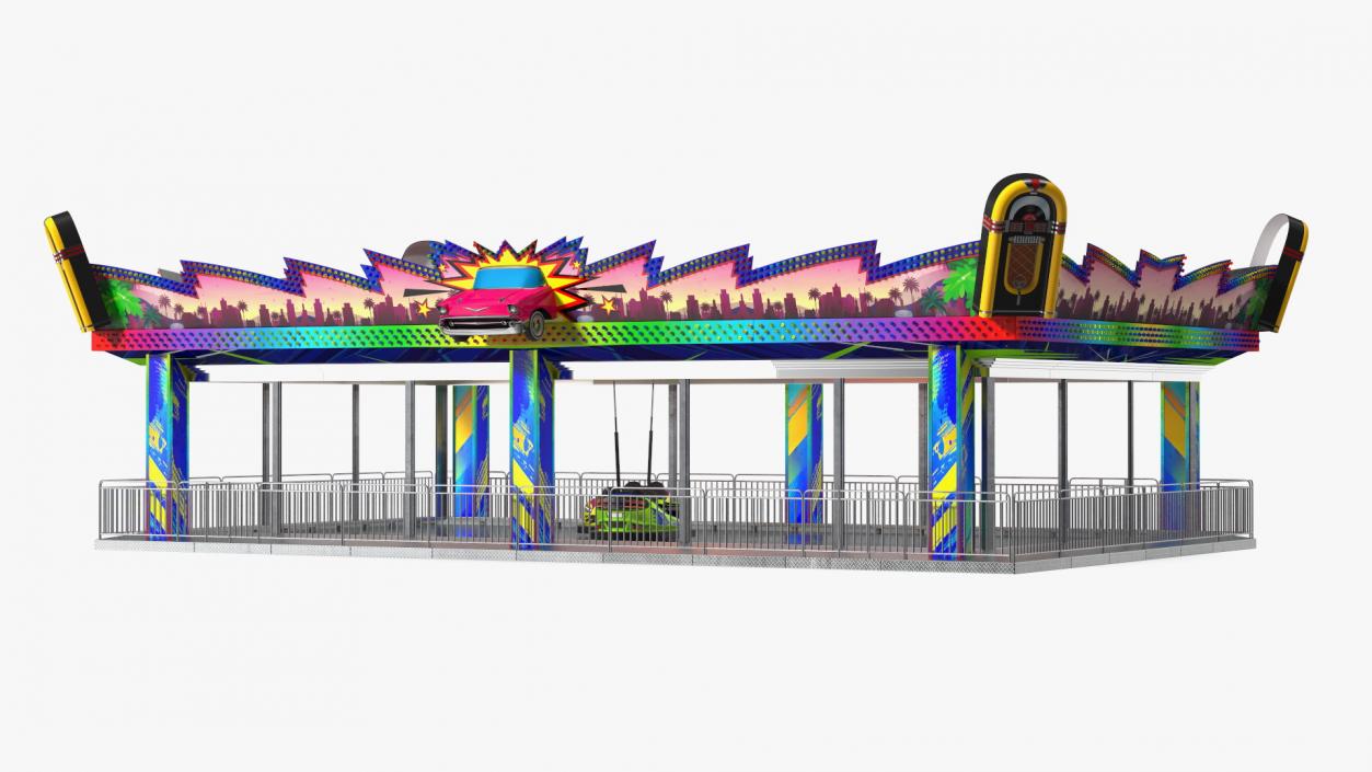 3D model Bumper Cars Pavilion