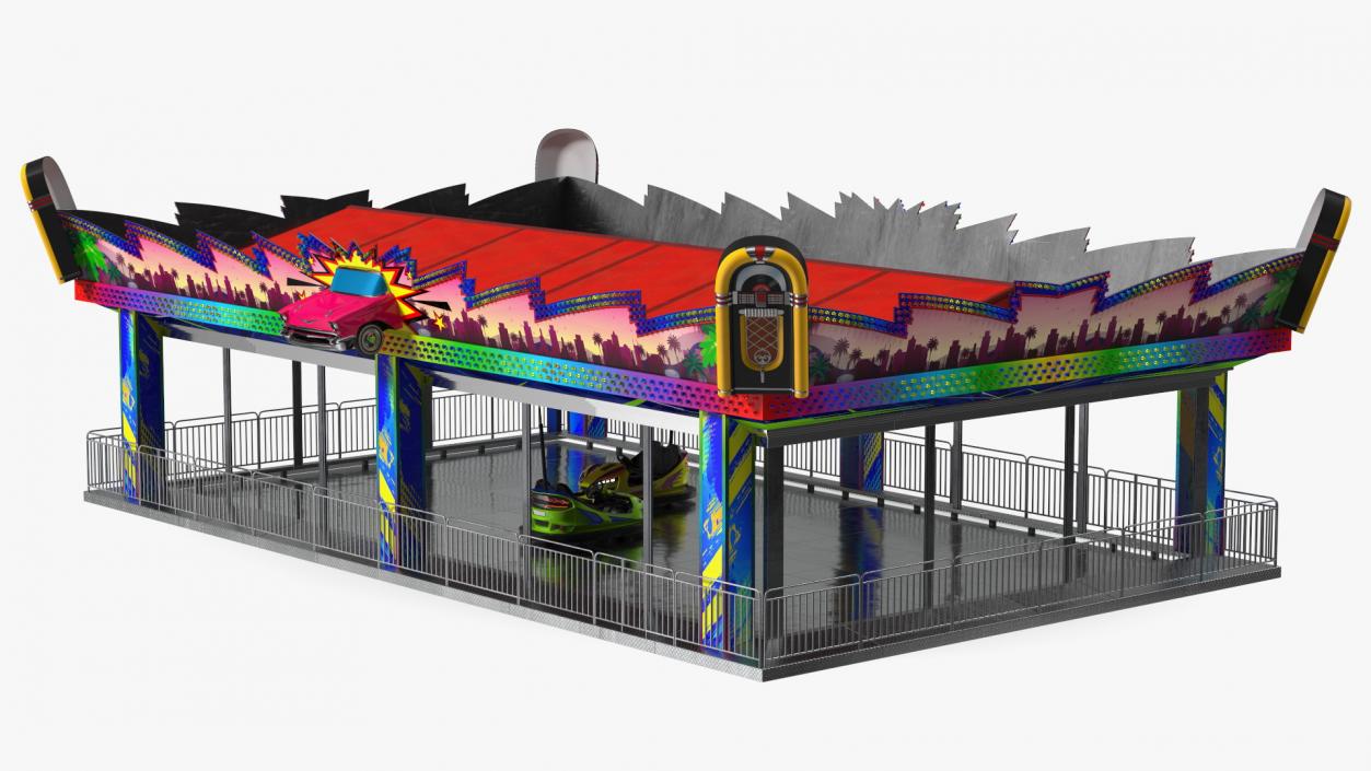 3D model Bumper Cars Pavilion