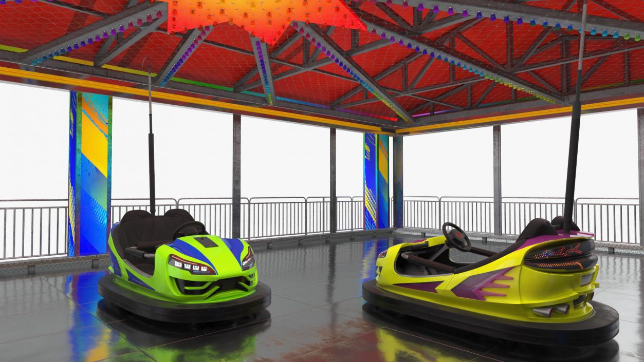 3D model Bumper Cars Pavilion