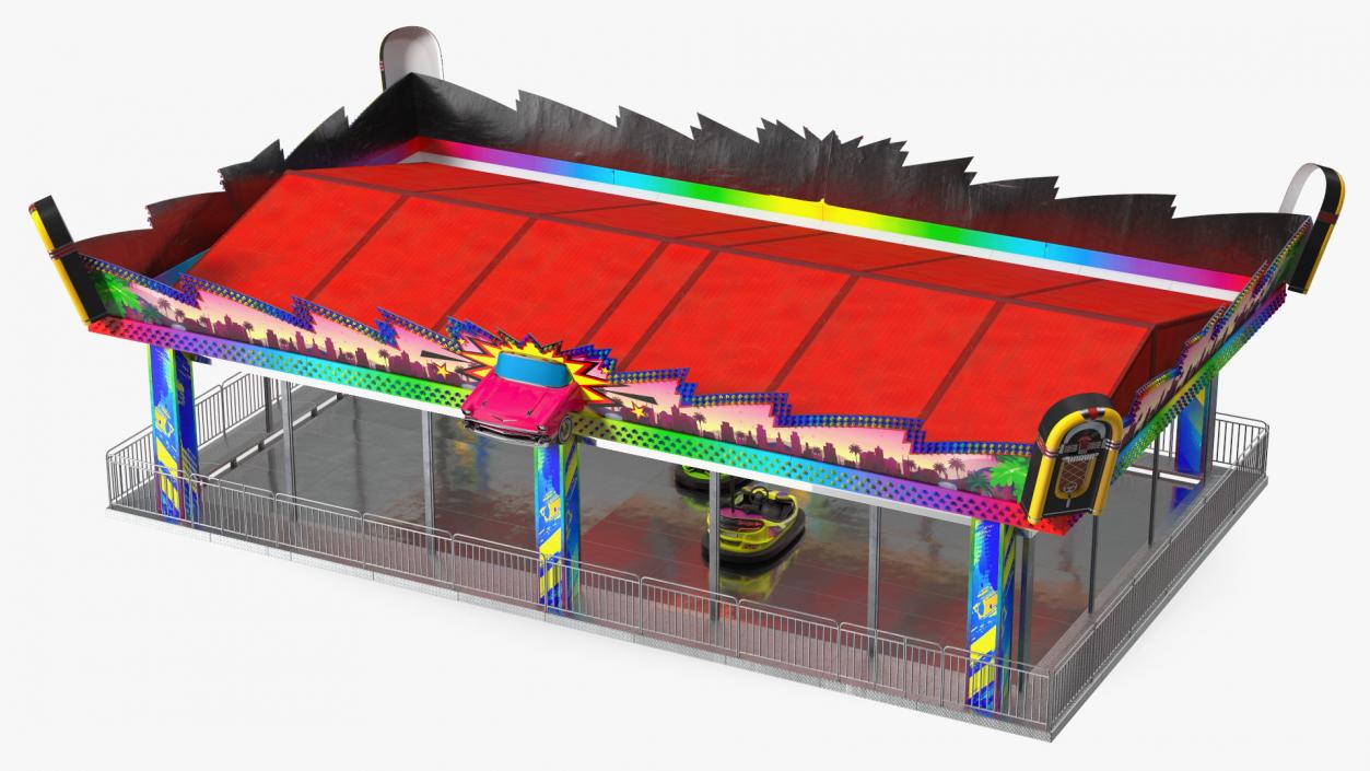 3D model Bumper Cars Pavilion