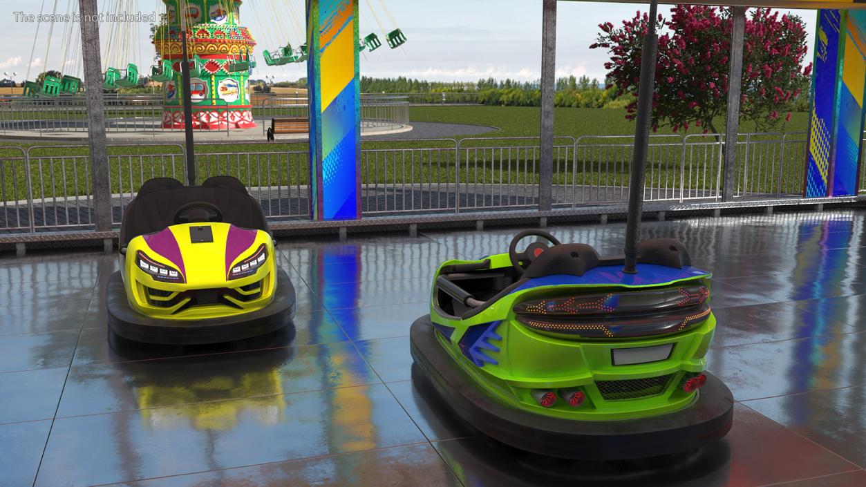 3D model Bumper Cars Pavilion