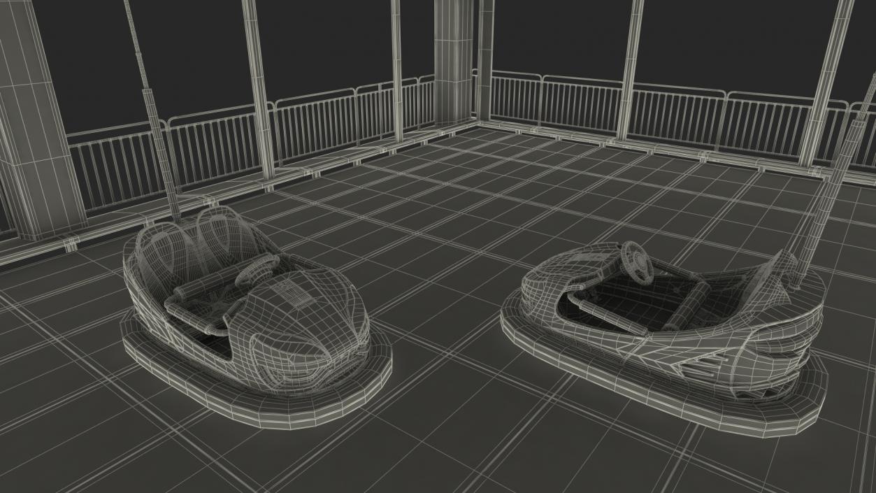 3D model Bumper Cars Pavilion