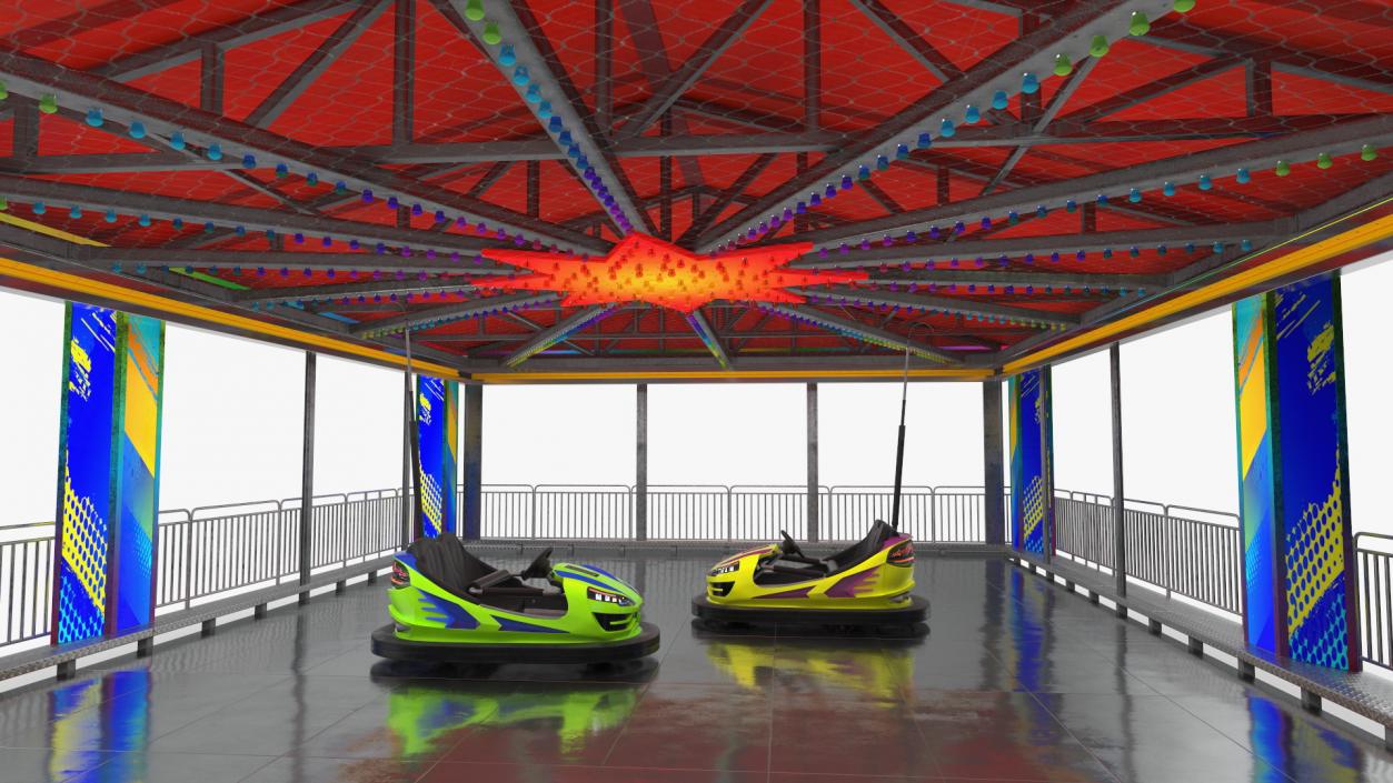 3D model Bumper Cars Pavilion