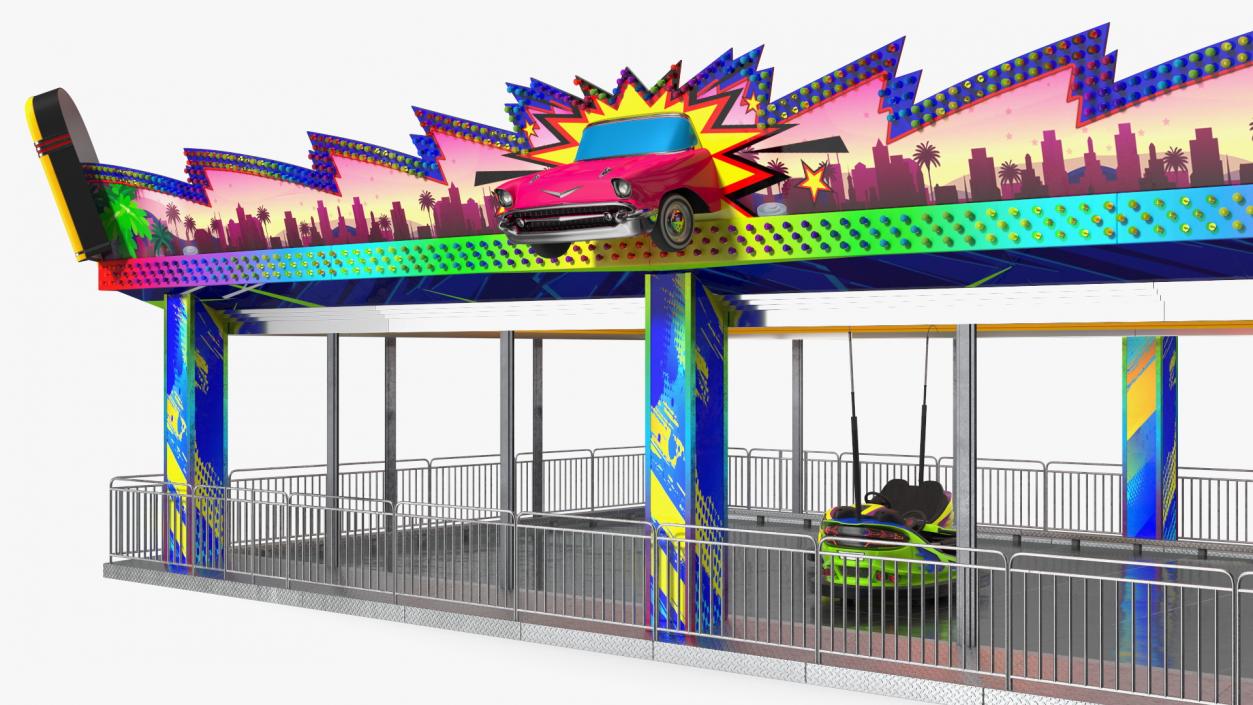 3D model Bumper Cars Pavilion