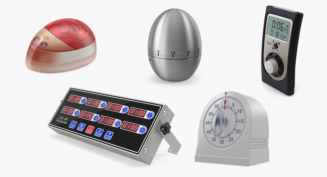 Kitchen Timers Collection 3 3D