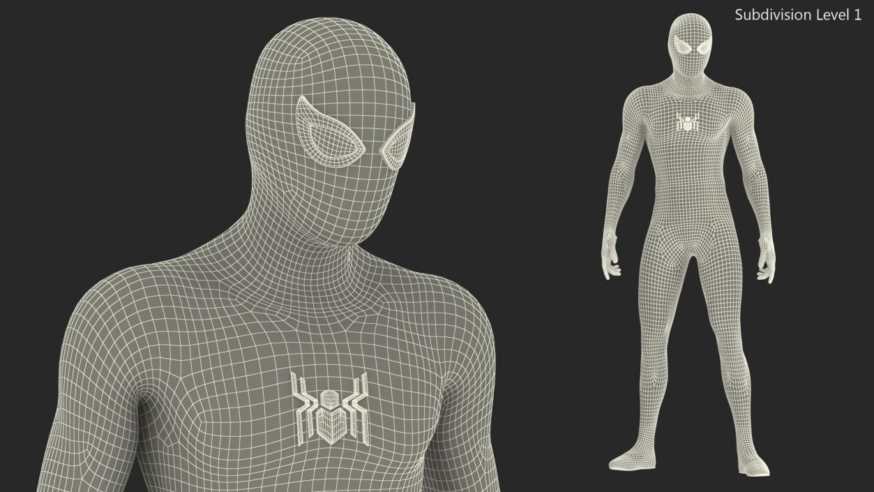 Spider Man Standing Pose 3D model