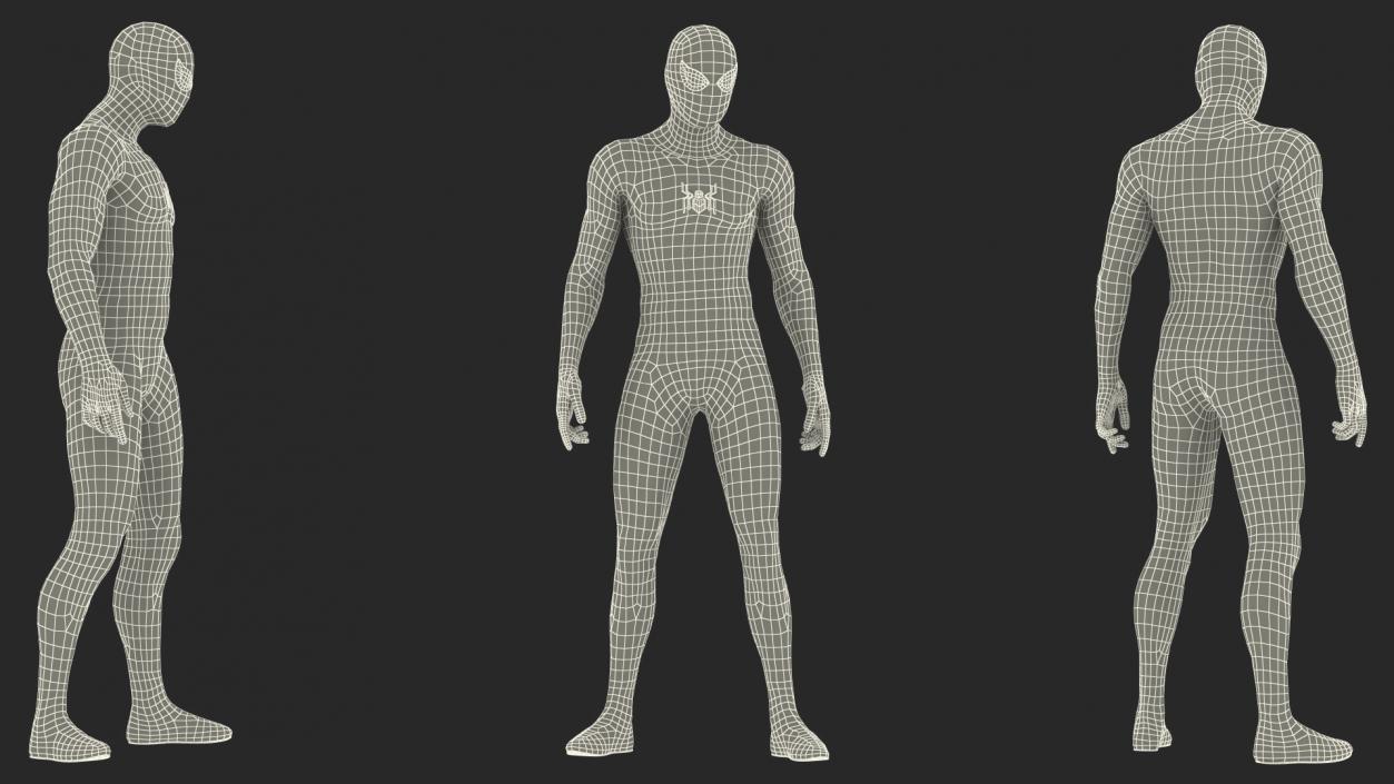 Spider Man Standing Pose 3D model