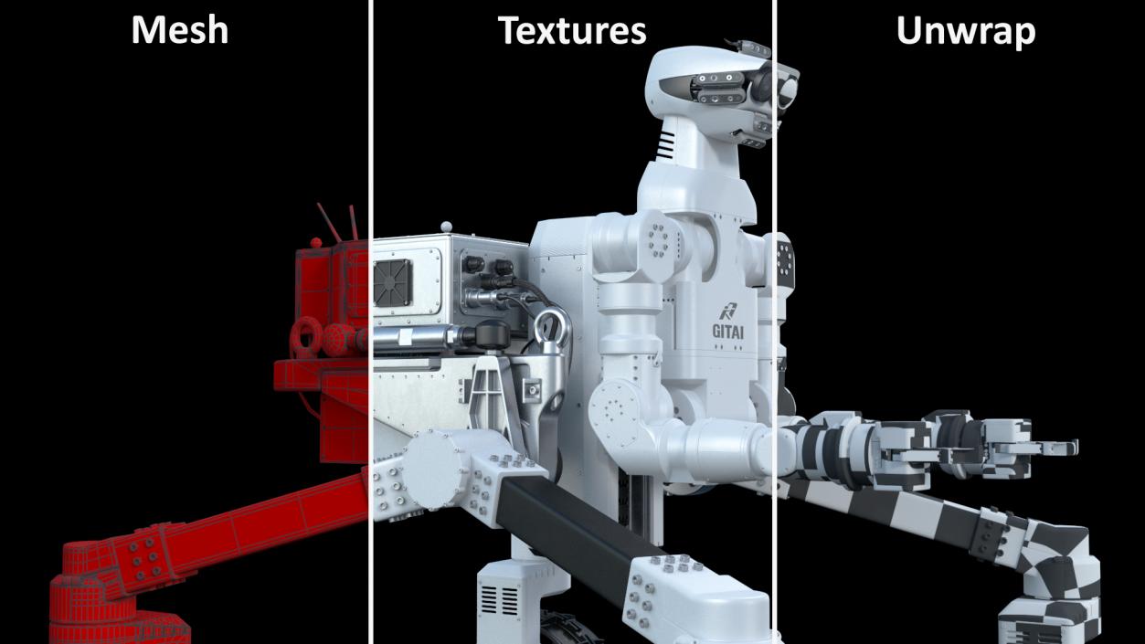 3D GITAI R1 Lunar Robotic Rover model