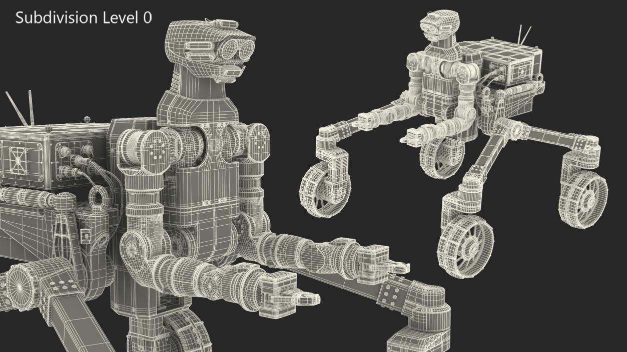 3D GITAI R1 Lunar Robotic Rover model