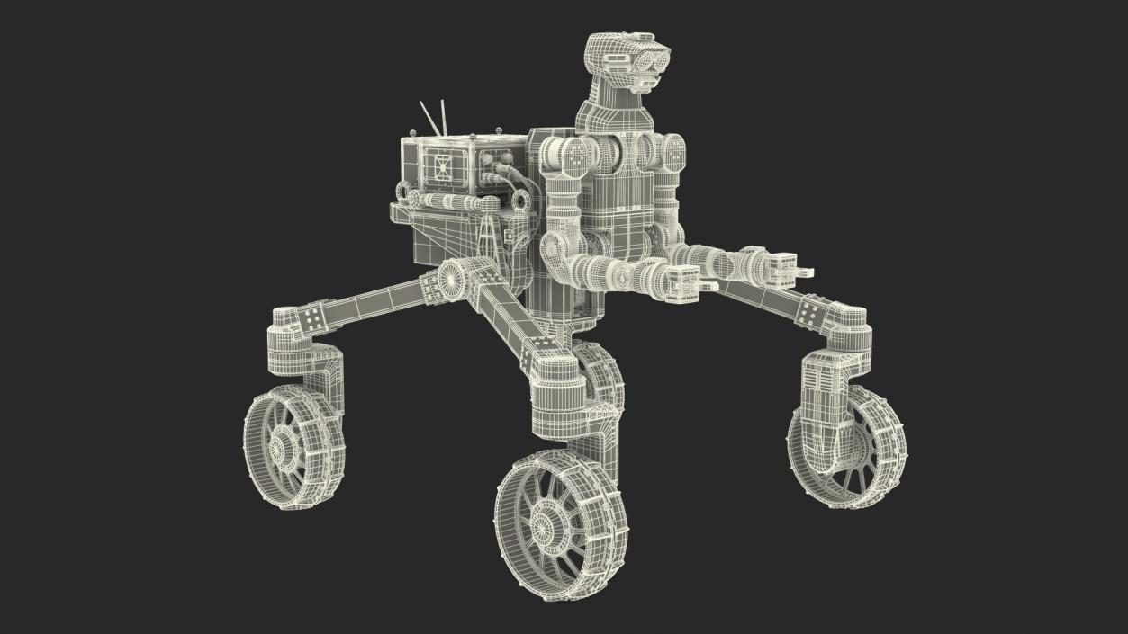 3D GITAI R1 Lunar Robotic Rover model