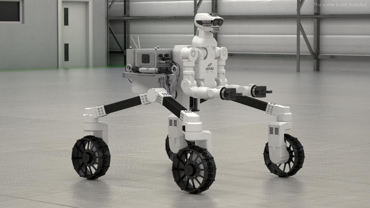 3D GITAI R1 Lunar Robotic Rover model