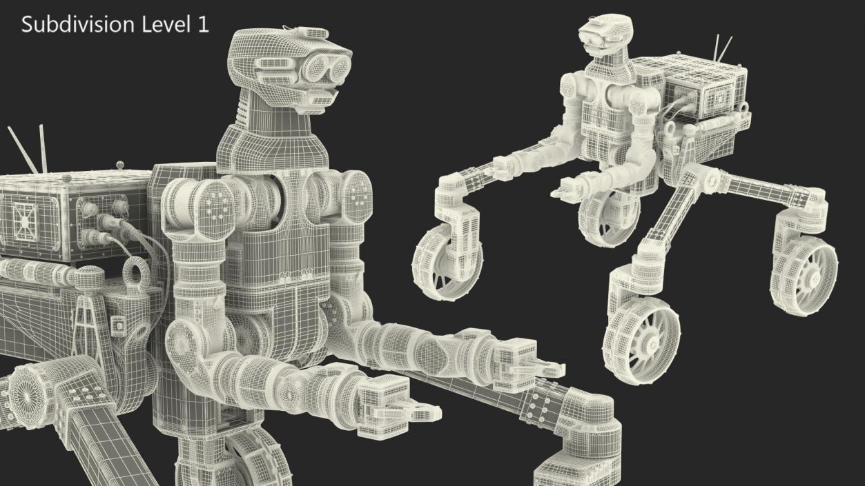 3D GITAI R1 Lunar Robotic Rover model