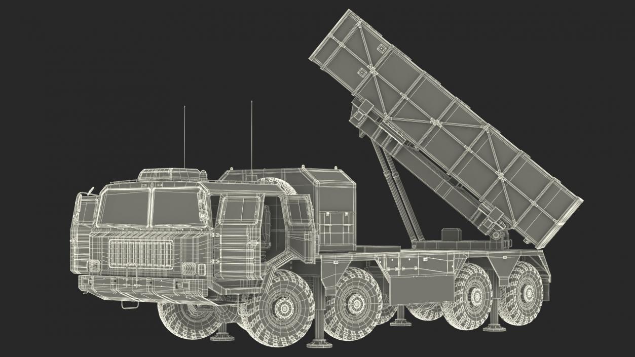 3D Chinese MLRS WS-2D Sand Camouflage Rigged