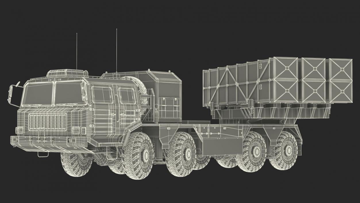 3D Chinese MLRS WS-2D Sand Camouflage Rigged