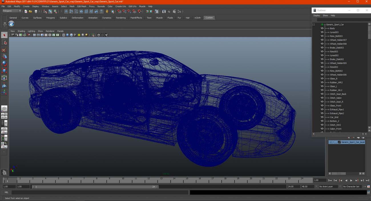 Generic Sport Car 2 3D model