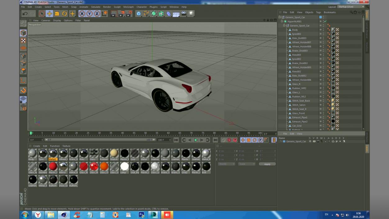 Generic Sport Car 2 3D model