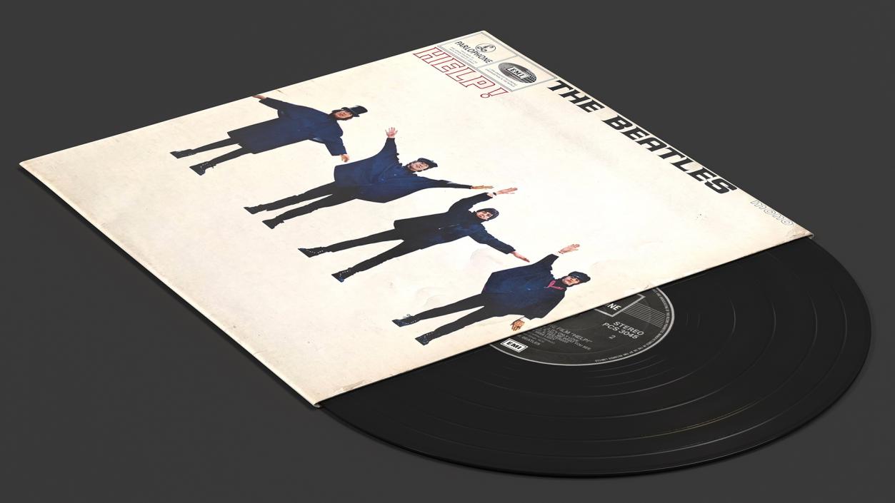 3D model Vinyl Record Albums Collection