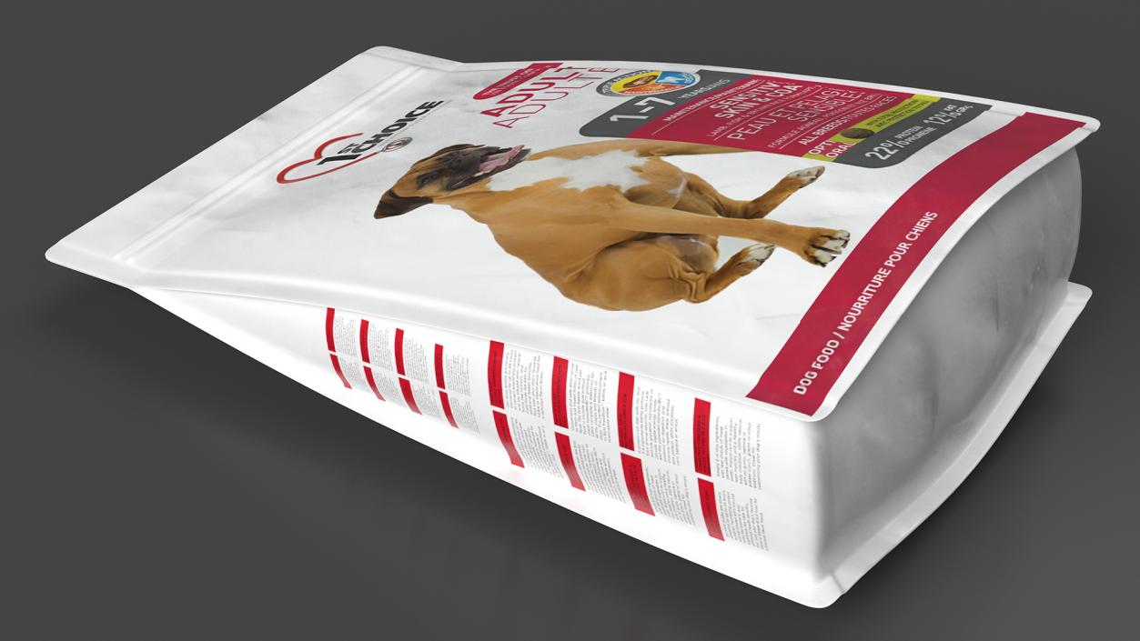 3D Pet Food Large Packages Collection 3