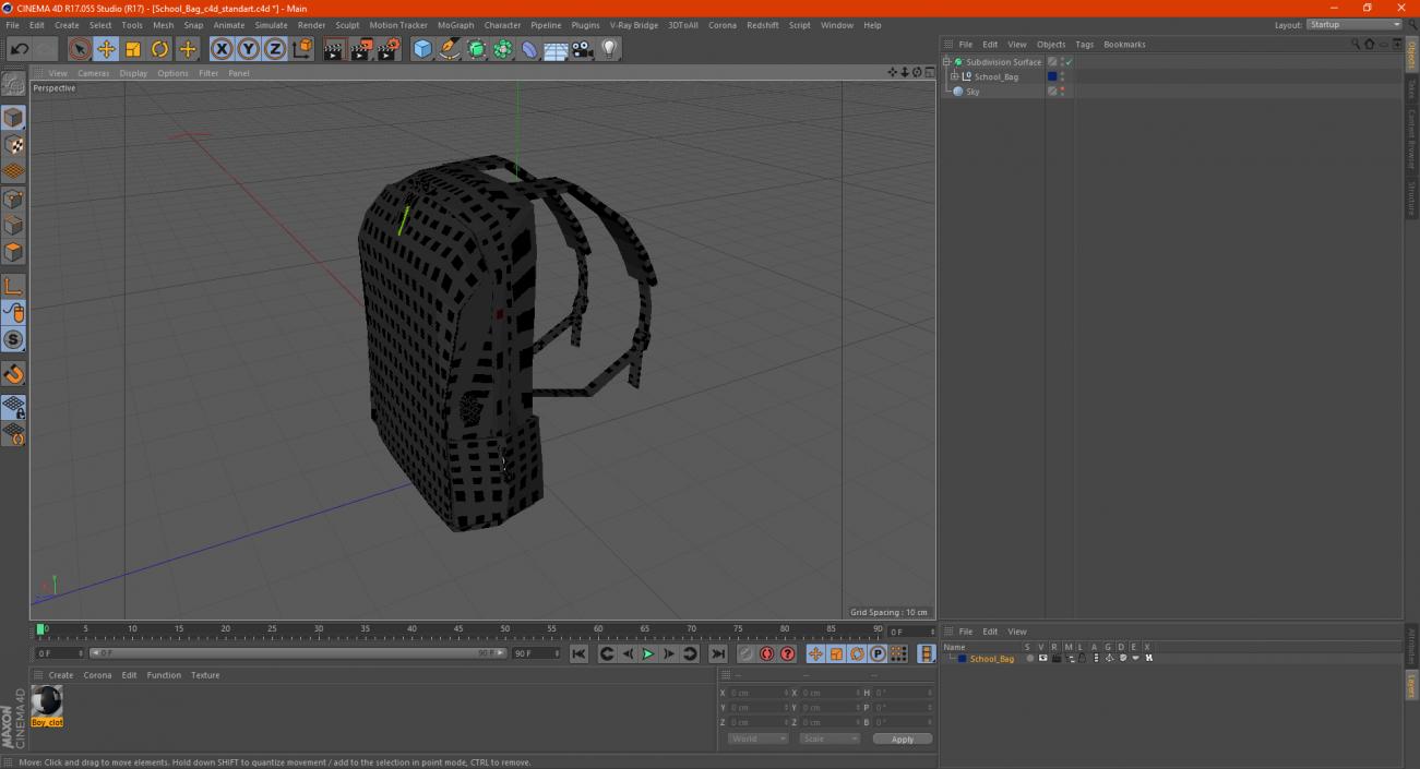 3D model School Bag