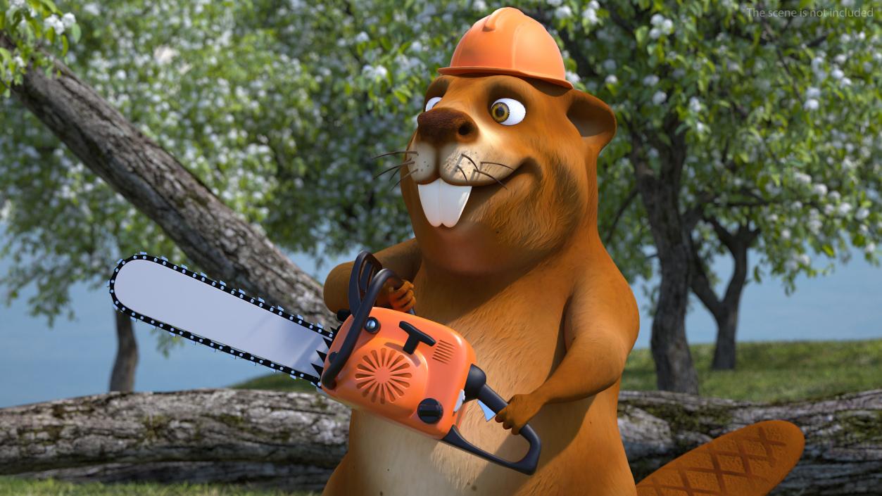 3D Cartoon Chainsaw