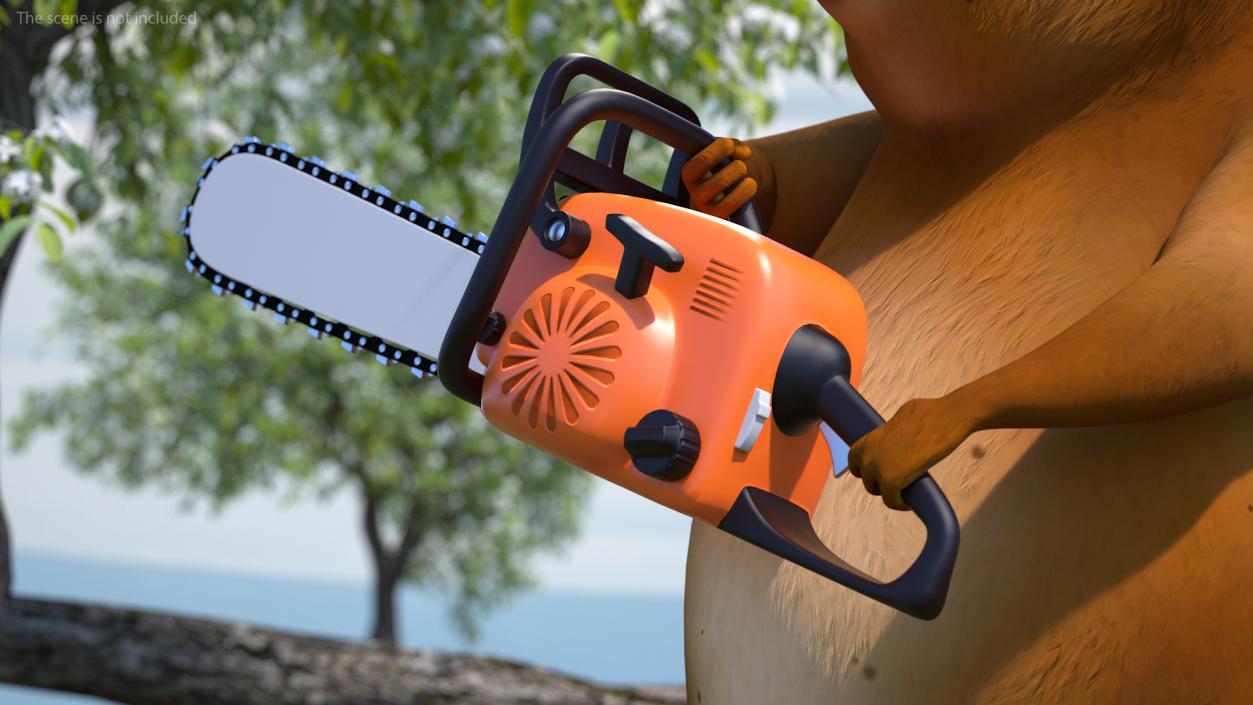 3D Cartoon Chainsaw