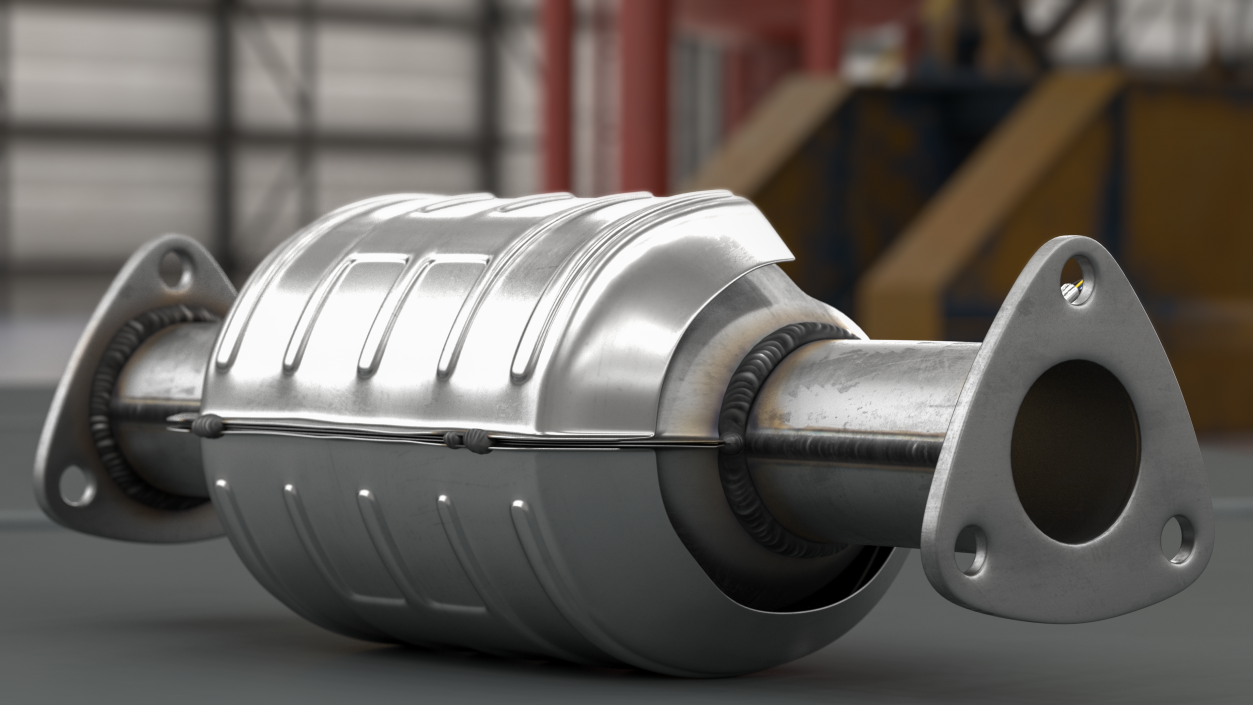 3D Catalytic Converter Cross Section model