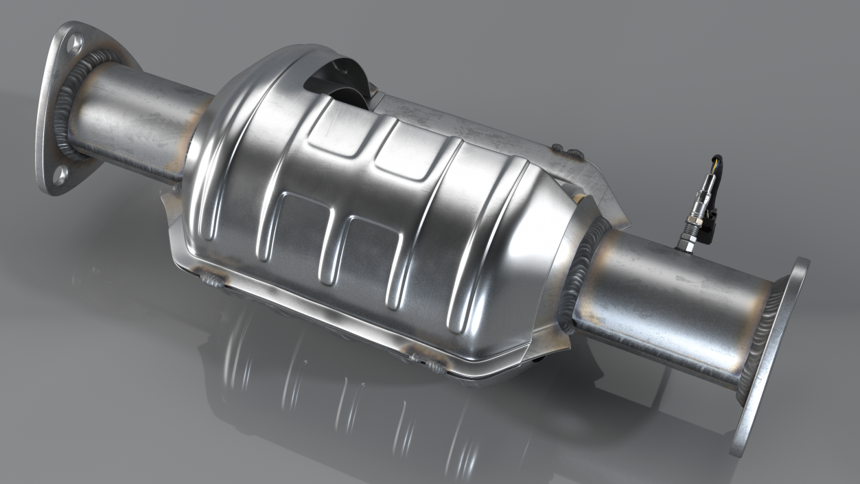 3D Catalytic Converter Cross Section model