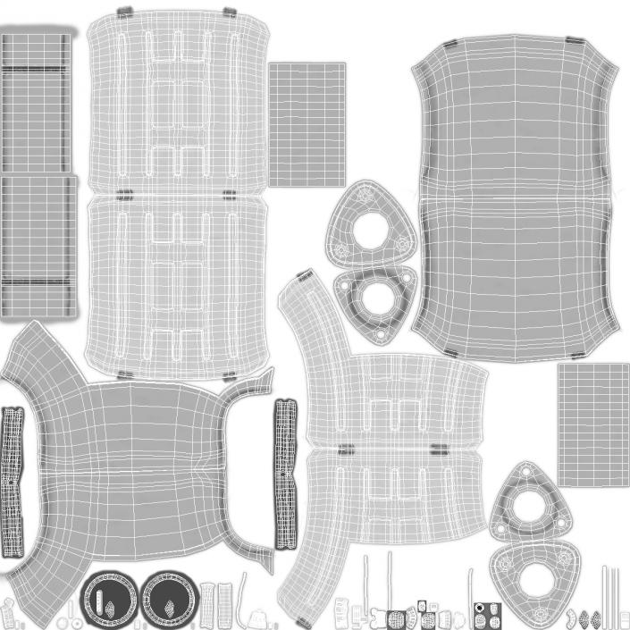 3D Catalytic Converter Cross Section model