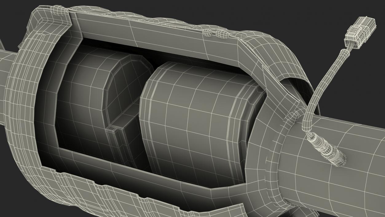 3D Catalytic Converter Cross Section model