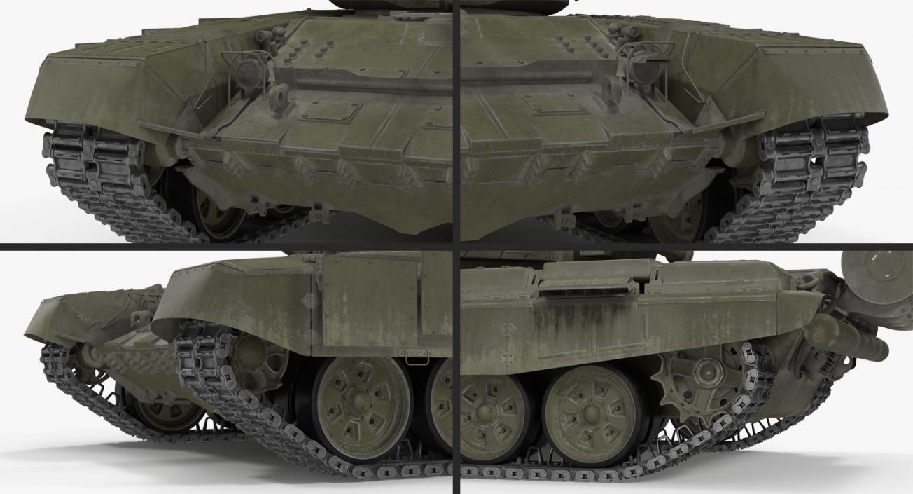 T-72B3 Soviet Main Battle Tank Rigged 3D