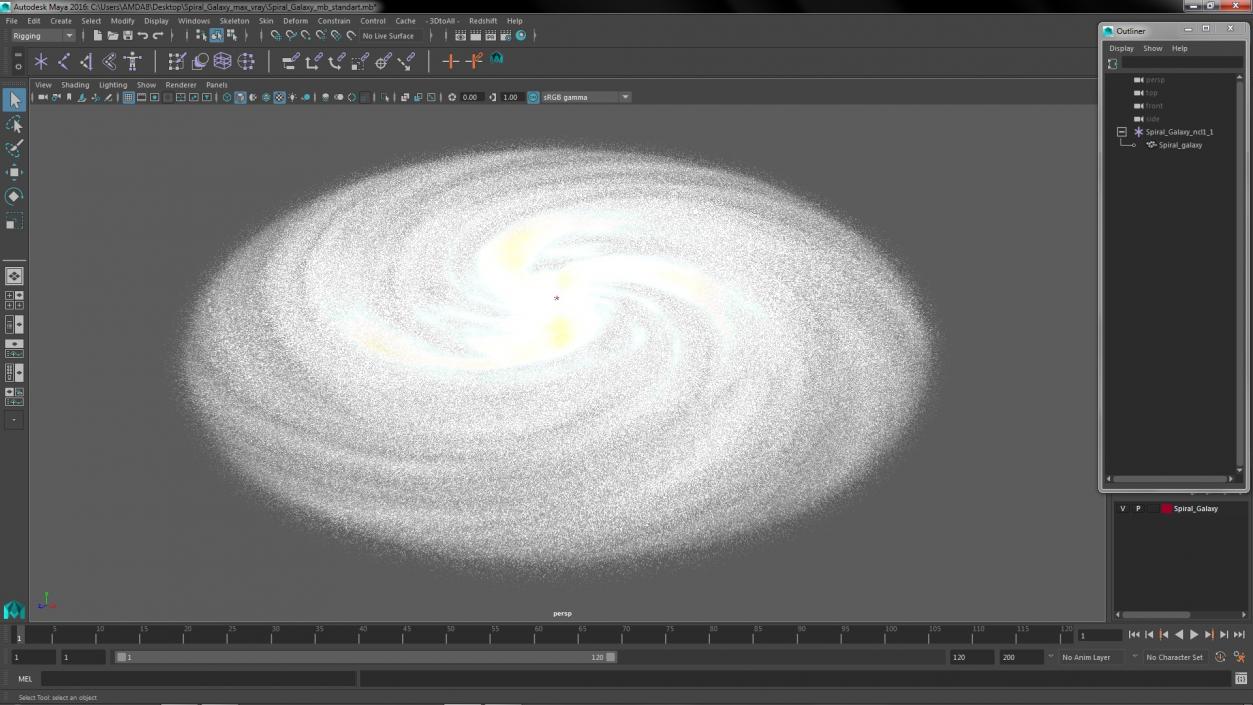 3D Spiral Galaxy model