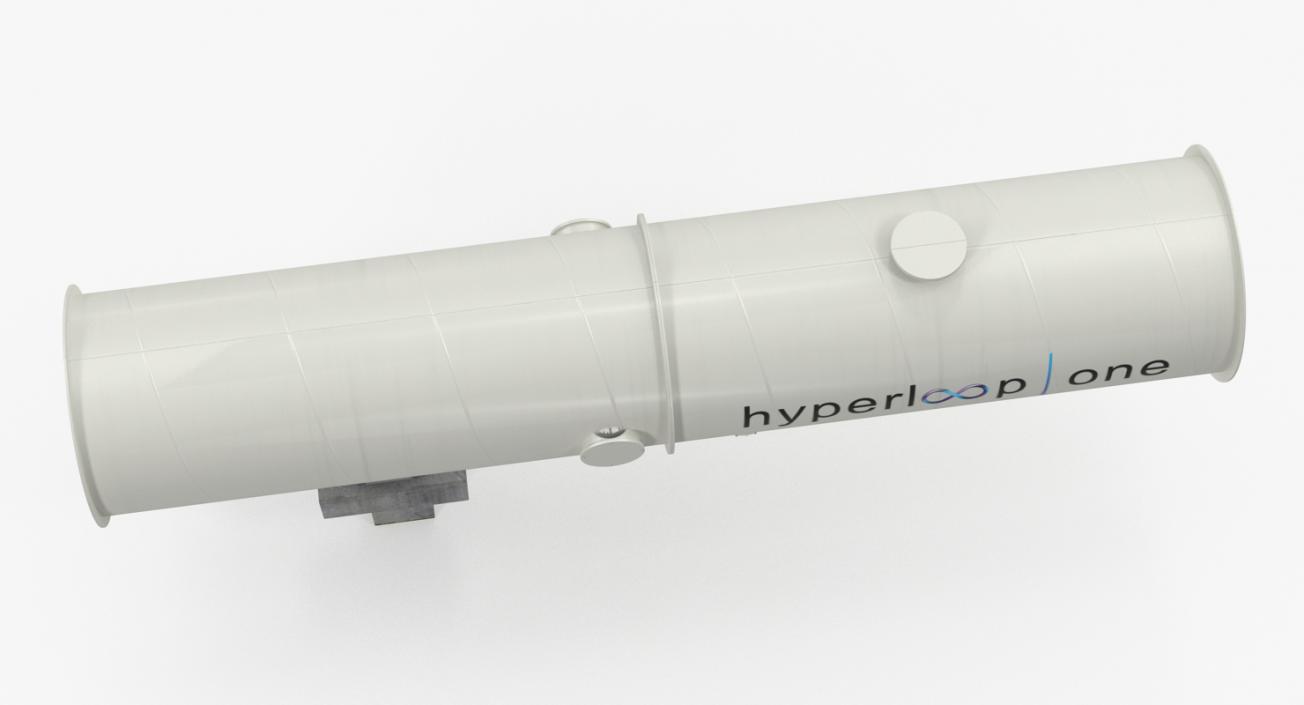 3D model Hyperloop One xp1 in Tube